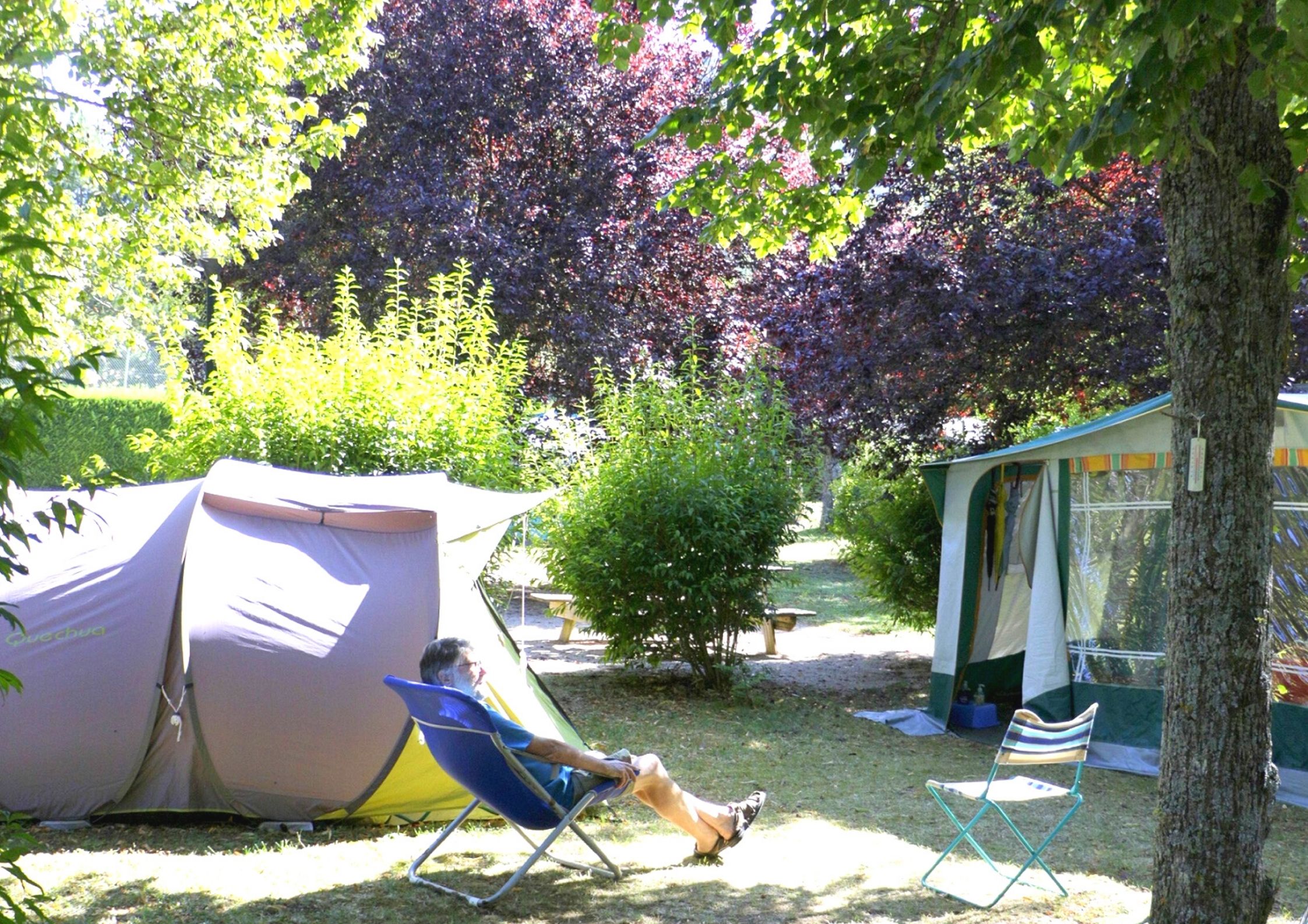 Emplacement du camping de Chanac pour tente