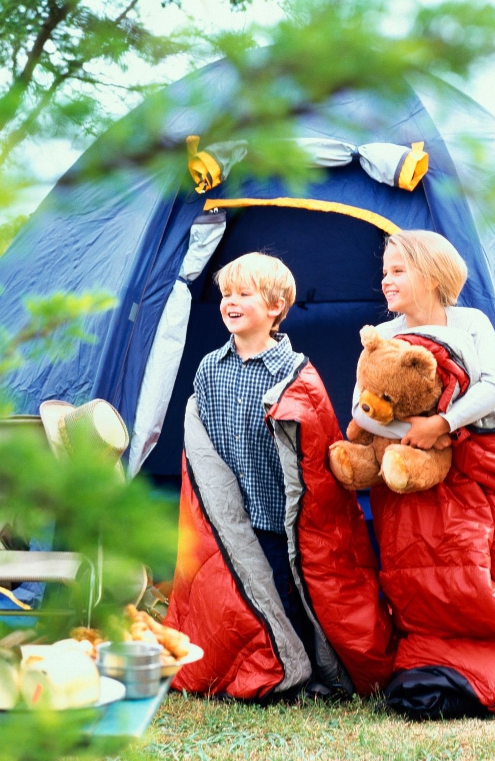 Emplacement pour les tentes au camping de Chanac