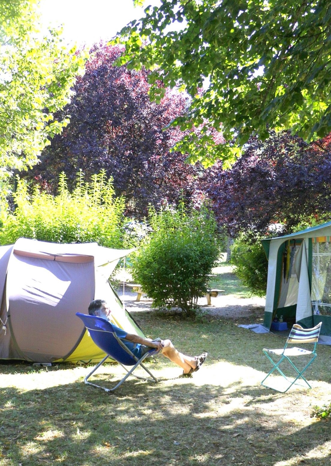 Emplacement du camping de Chanac pour tente