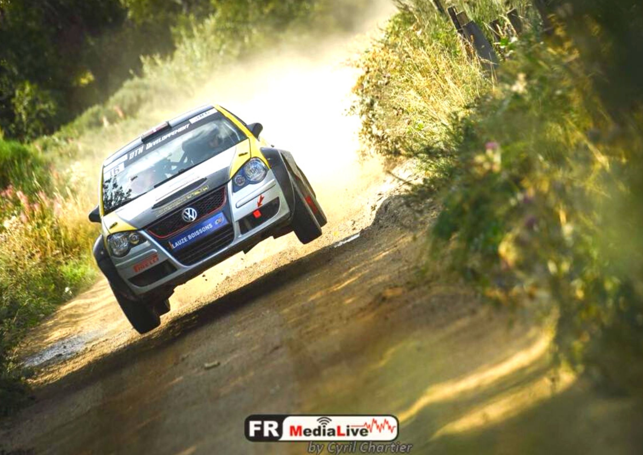 Manifestation sportive de rally à Chanac, rallyes terre de Lozère